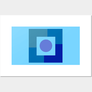 Abstract blue tones Posters and Art